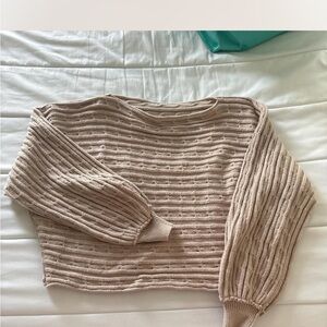 Cozy Beige Knit Sweater